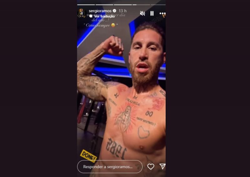 Sergio Ramos compartilha o primeiro treino de 2025