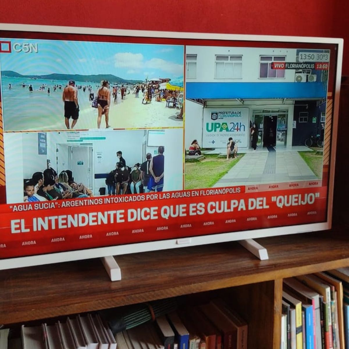Canais argentinos de televisão repercutiram casos de virose no último verão, e preocupam turistas argentinos em SCFoto: Divulgação/ND