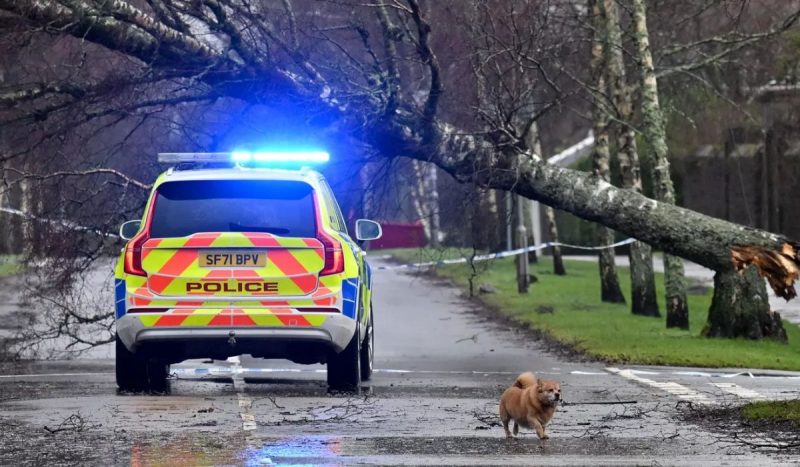 Fortes ventos causaram transtornos na Irlanda