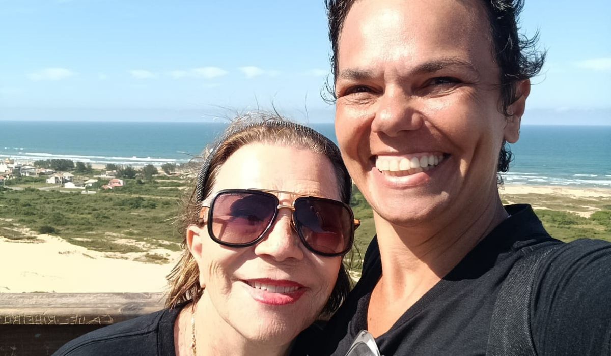 Mãe e filha já tinham viajado juntas antes, mas em percursos menores - Arquivo pessoal/Reprodução/ND