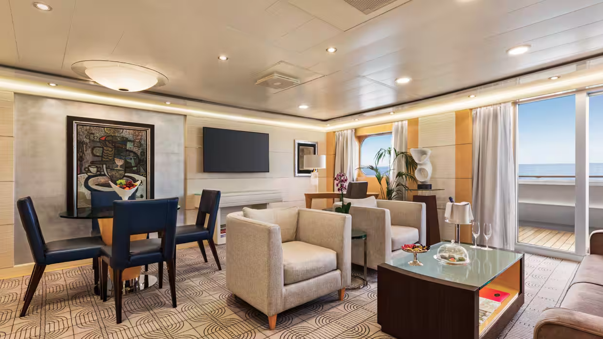 A Vista Suite chega a custar até R$ 79.089 - Divulgação/Oceania Cruises/ND