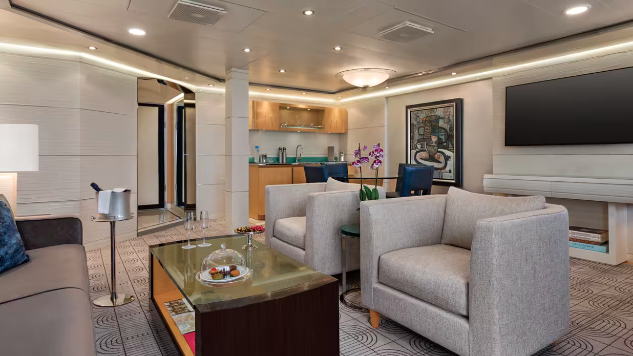 A Vista Suite chega a custar até R$ 79.089 - Divulgação/Oceania Cruises/ND