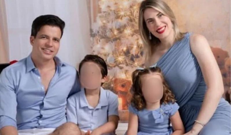 Mireylle Fries, seu o marido e os filhos, que estavam no avião que caiu em Ubatuba