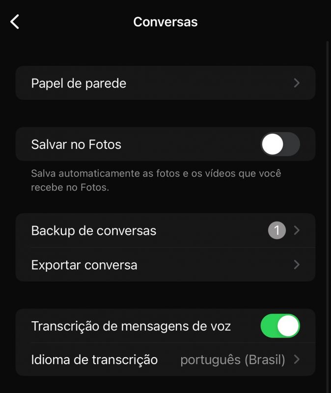 transcrever áudios no whatsapp 