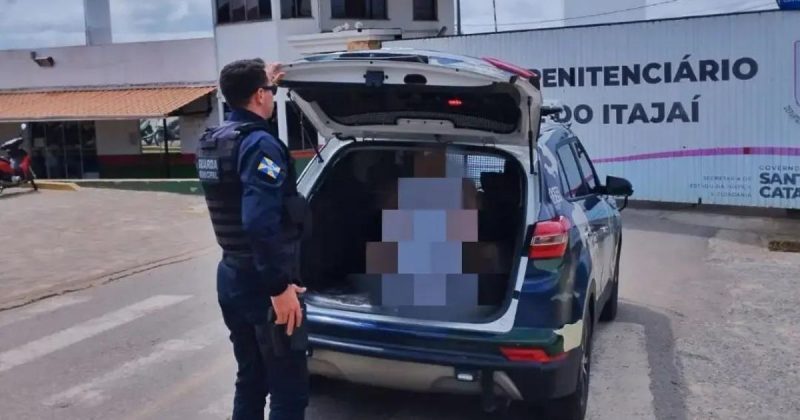 Homem condenado por estupro de vulnerável sendo preso