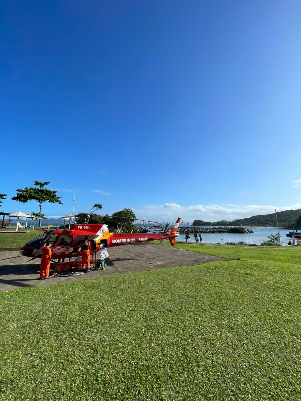 Forças de segurança de SC e os helicópteros, em Santa Catarina