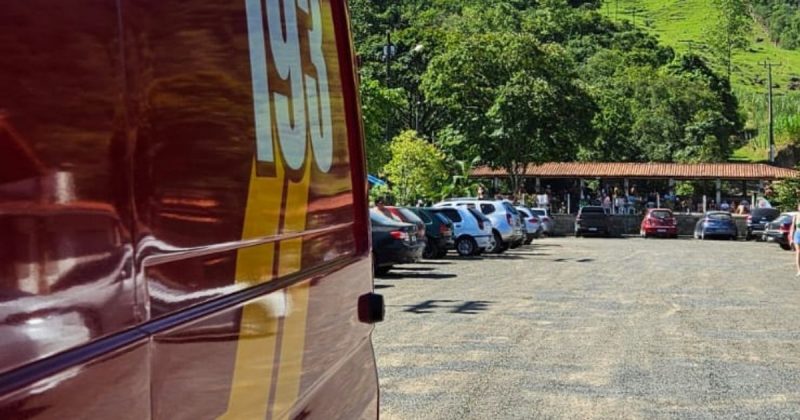 Jovem, de 28 anos, afogou-se na piscina de um parque aqu&aacute;tico – Foto: Corpo de Bombeiros/ND