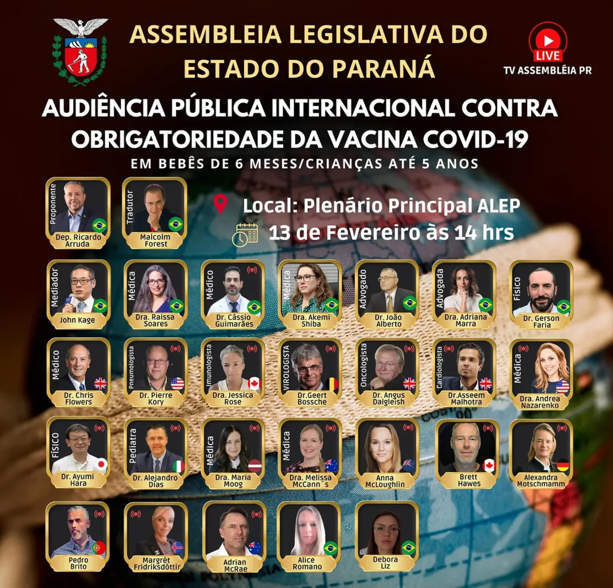 Evento no Paraná ocorrerá dois dias depois e terá os mesmos palestrantes - Zé Trovão/@zetrovaodeputado/Instagram