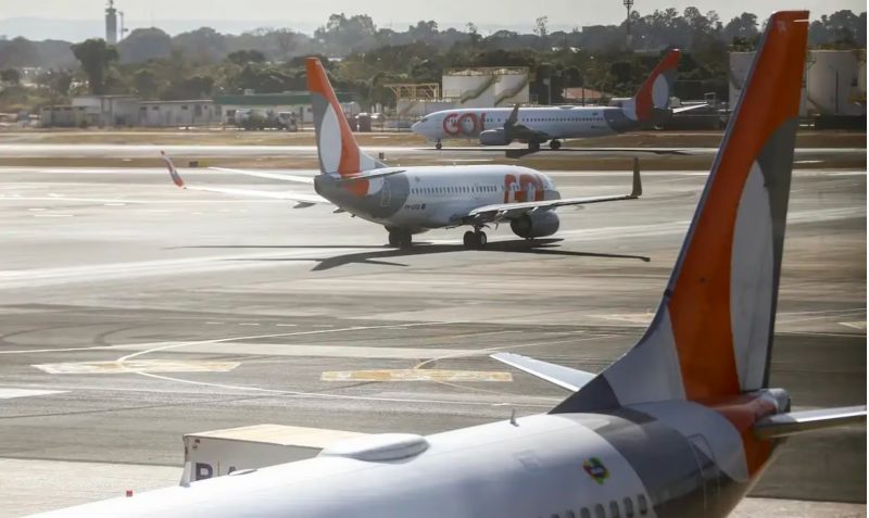 Avião da Gol após retorno para aeroporto