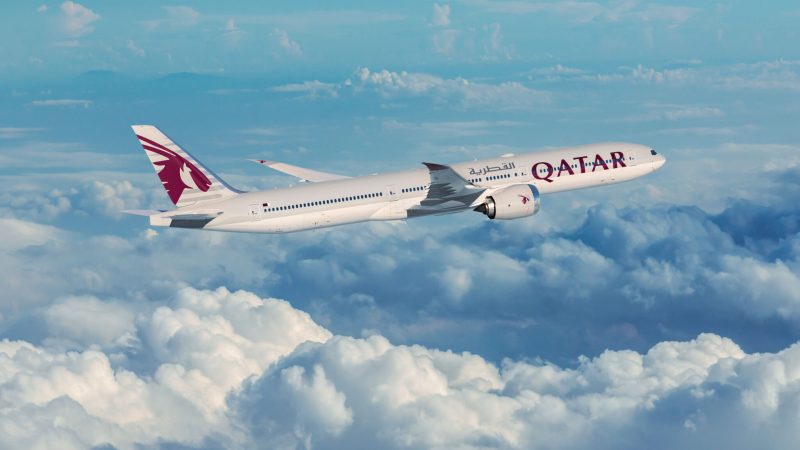 Avião da Qatar Airways