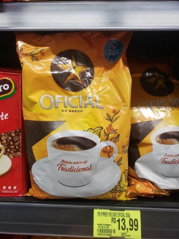 Café fake disponível em um supermercado