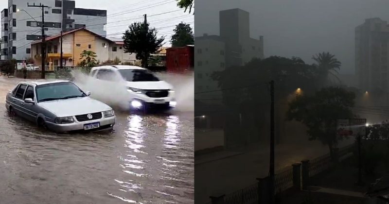 Chuva intensa em Joinville