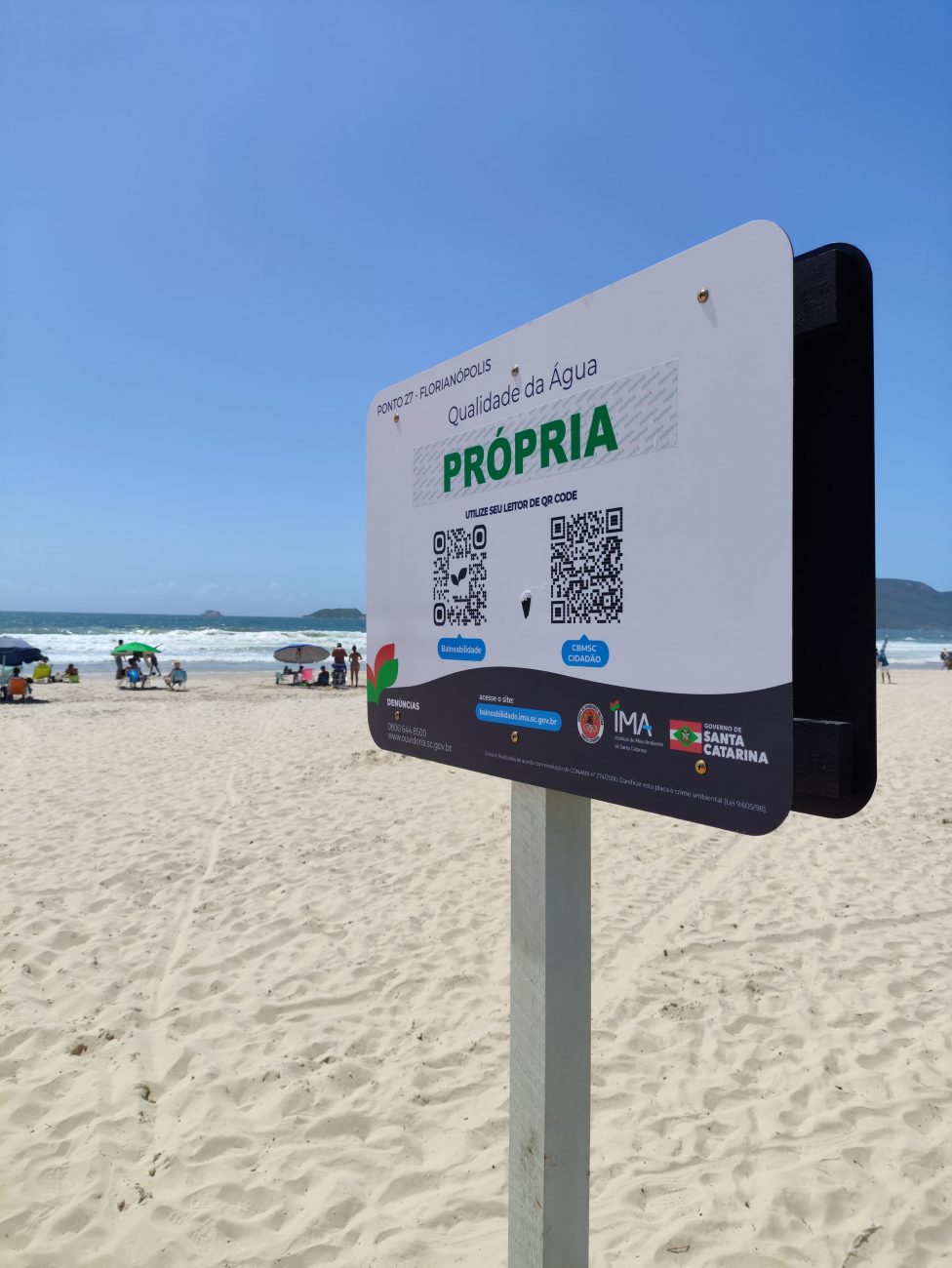 Site oficial do IMA permite acompanhar a qualidade da água em SC