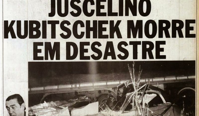 Jornais noticiaram a morte de JK em 1976