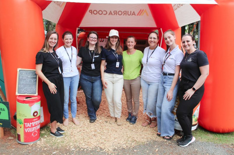 Giseli reforçou a felicidade ao celebrar a descoberta. A Fundação e a Aurora Coop são como uma família