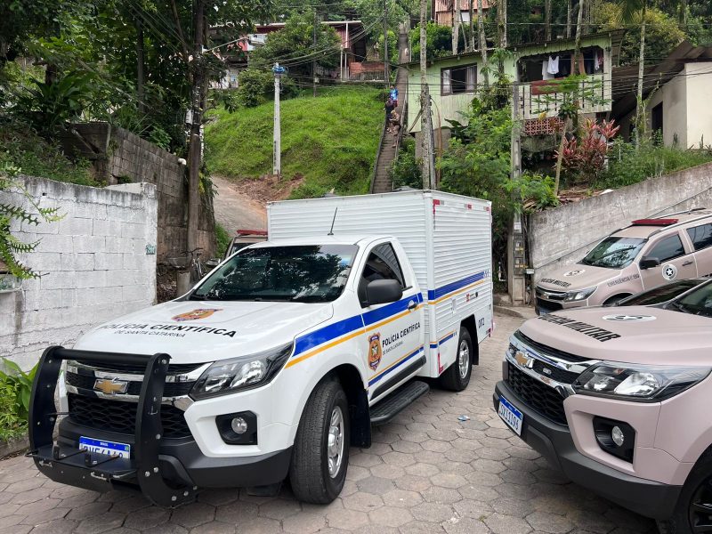 Local do confronto entre policiais e traficantes ocorrido em Blumenau 
