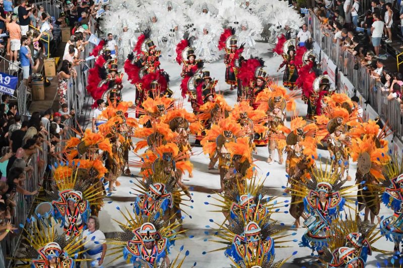 desfile das escolas de samba do Carnaval de Joaçaba