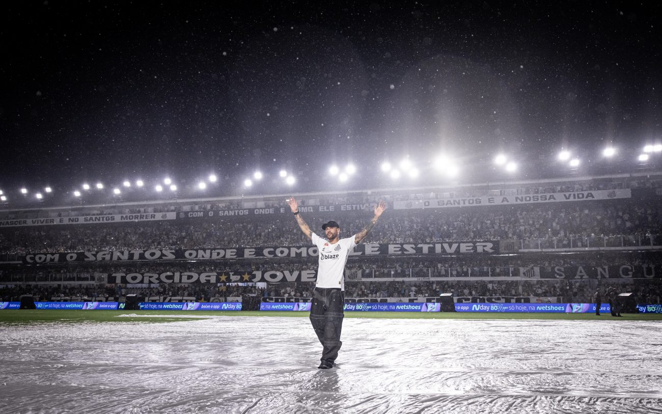 Neymar voltou ao Santos no início de 2025, após mais de dez anos atuando fora do BrasilFoto: Raul Baretta/Santos FC/ND Mais