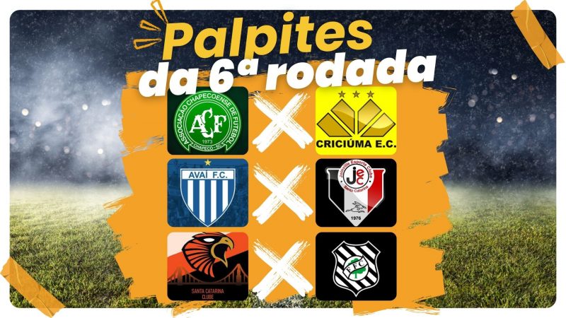 Confira os palpites para a sexta rodada do Catarinense