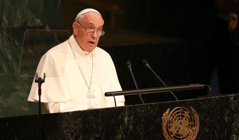 Papa Francisco em discurso na ONU