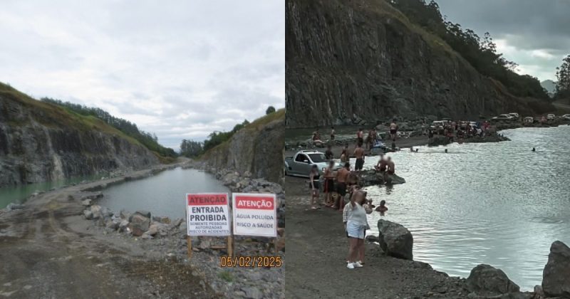 'Lago' de obras da BR-280 em SC