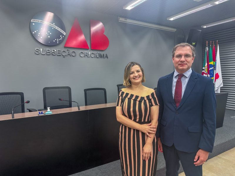 Vice-presidente e presidente da OAB Criciúma