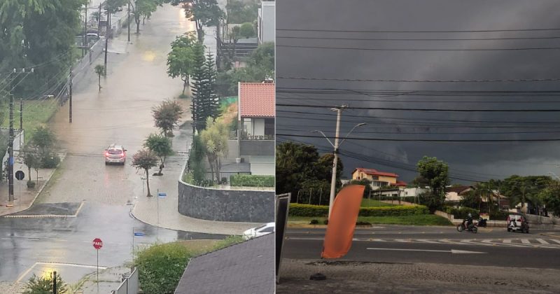 Joinville tem mais um alerta para temporais e risco de enxurradas