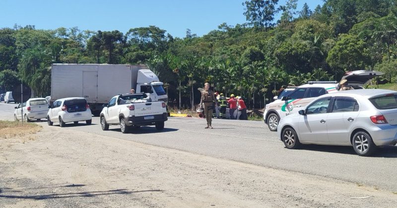 Grave acidente na Rodovia do Arroz em Guaramirim (SC)