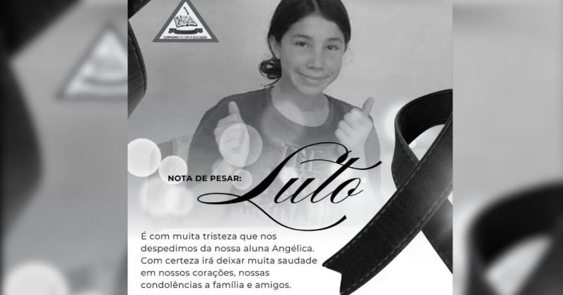 nota de pesar de menina morta por afogamento