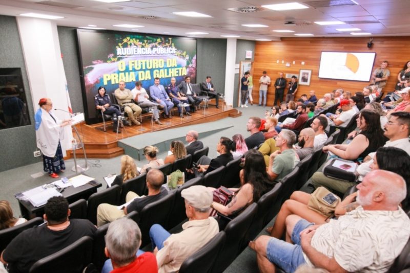 A discussão sobre se a Galheta é uma praia de nudismo em Florianópolis ou não foi tema de audiência na Alesc - Foto: Vicente Schmitt/Agência AL/ND