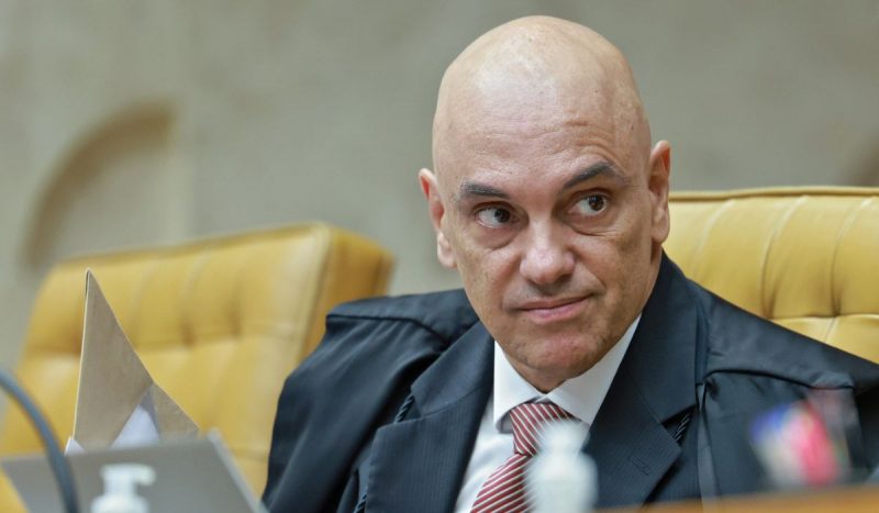 na foto aparece alexandre de Moraes, alvo de carta a Donald Trump por deputados americanos