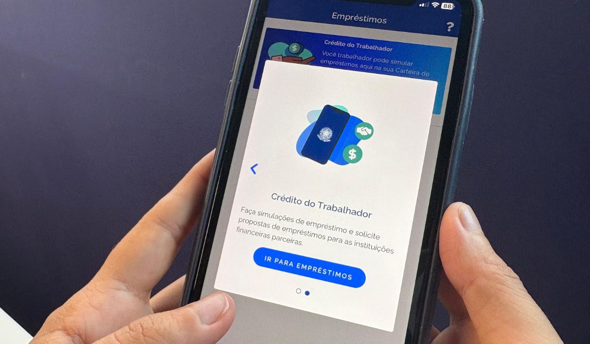 Empréstimo consignado CLT pode ser realizado através do aplicativo da Carteira de Trabalho DigitalFoto: Vivian Leal/ND