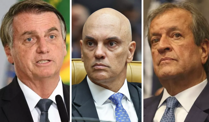 Um ano após medida judicial ter entrado em vigor, Moraes autoriza Bolsonaro a conversar com Costa Neto - Foto: Reprodução/ND