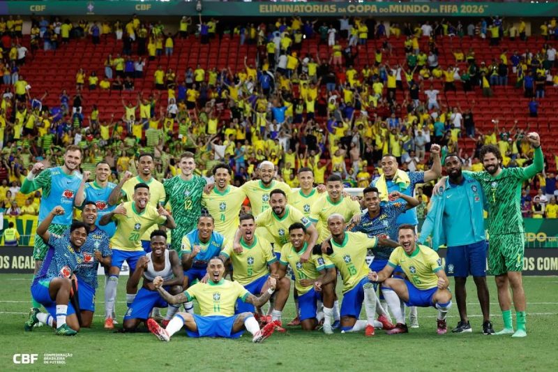 seleção brasileira depois da vitória sobre a colômbia