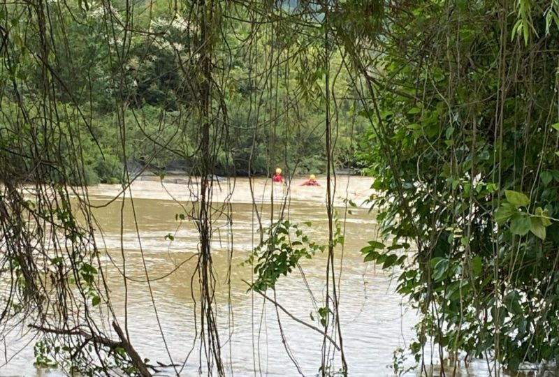 homem desaparecido em rio de Ibirama 