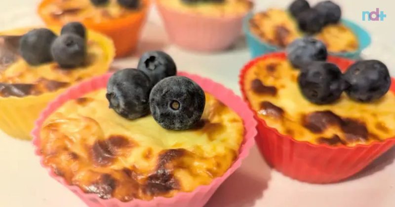 Imagem mostra cheesecake feita na Air Fryer