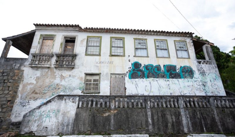 Casarão da família Moreira, em São José, visto de fora