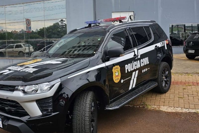 viatura blindada da Polícia Civil de Chapecó