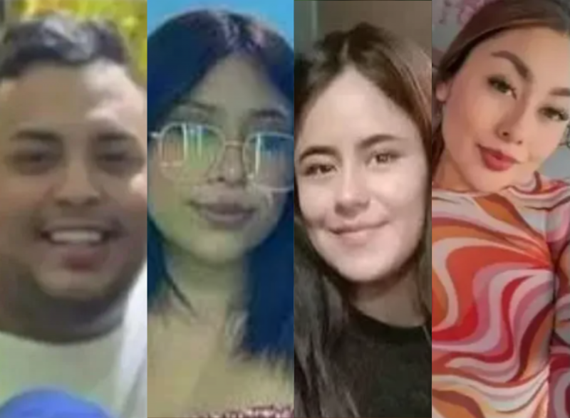 Da esquerda para a direita: Raul Lozano (28), Jacqueline Cazares (23), Lesly Trejo (21) e Angie Garcia (29)