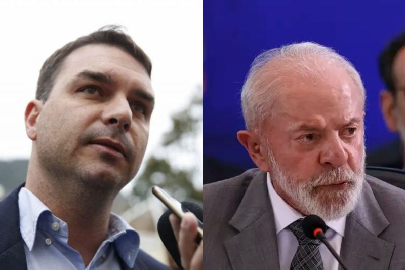 Flávio Bolsonaro e Lula