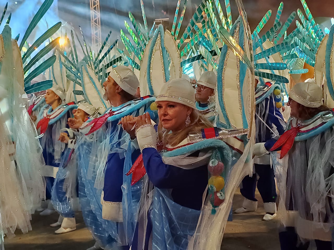 Foliã não segurou a emoção no início do desfile - Geovani Martins/ND