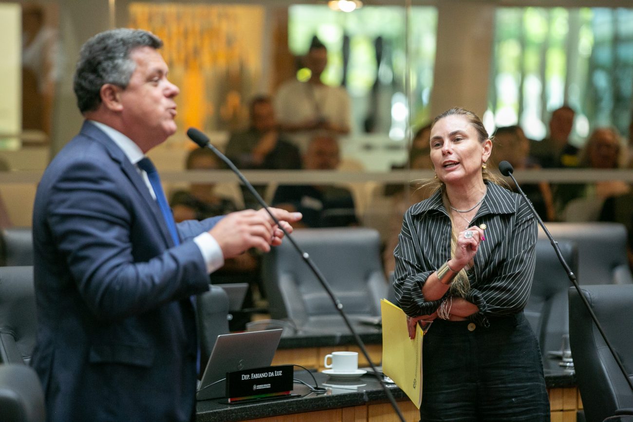 Naatz e Paulinha se enfrentam no plenário da Alesc