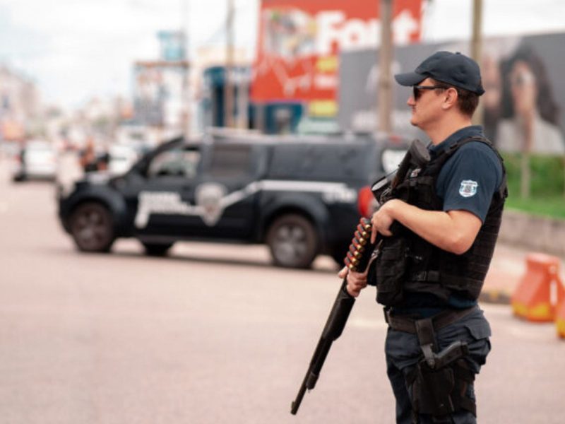 A imagem mostra a nova Polícia Municipal em tubarão