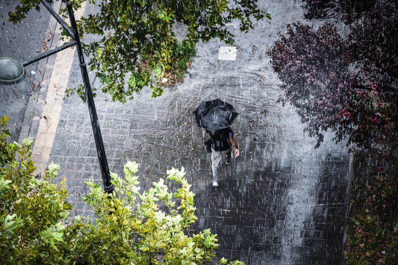 Frente fria e chuva em SC