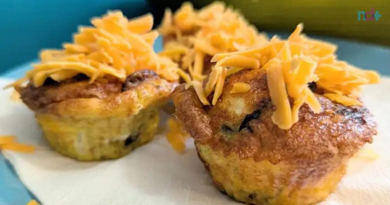 imagem mostra fritatta na air fryer