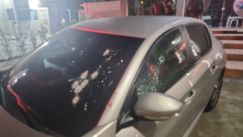 Foto mostra carro onde grávida leva tiro em Camboriú