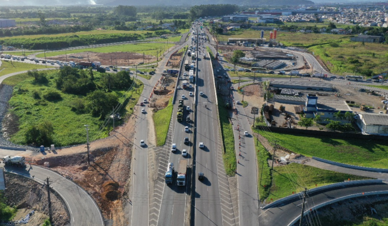 interseção entre BR-101 e SC-486