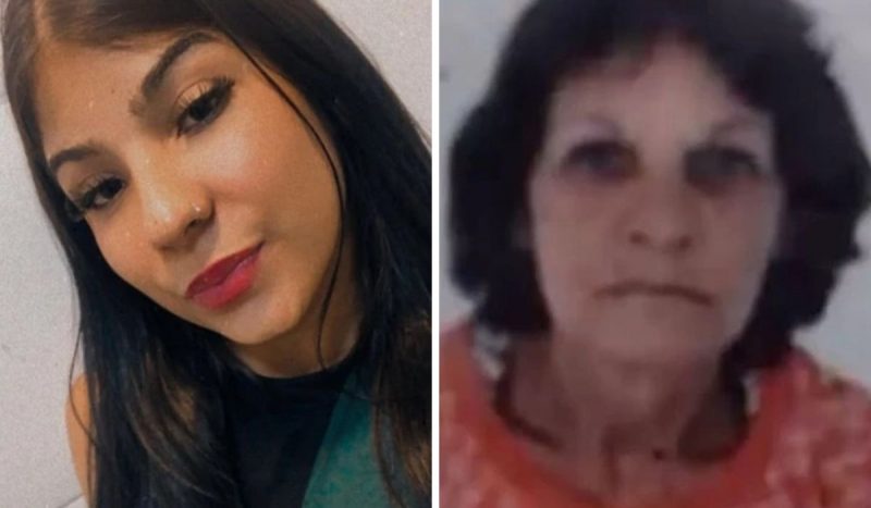 Edna de Oliveira Silva, morta na região entre Cajamar e Jundiaí, tinha registro criminal por furto, tráfico e estelionato. Polícia investiga ligação com Caso Vitória. Na imagem, montagem com fotos de Vitória e Edna