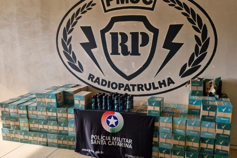 Após fuga, polícia flagra 200 caixas de desodorantes avaliadas em R$ 38 mil em SC