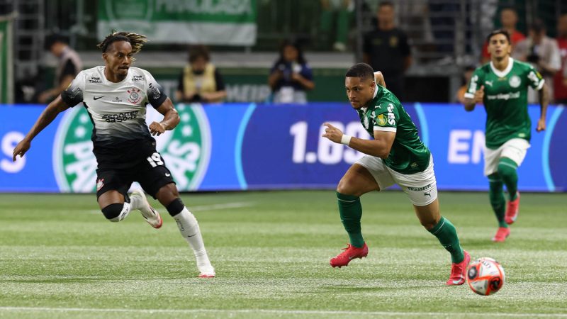 Corinthians venceu o Palmeiras por 1 a 0 no jogo de ida da final do Paulistão